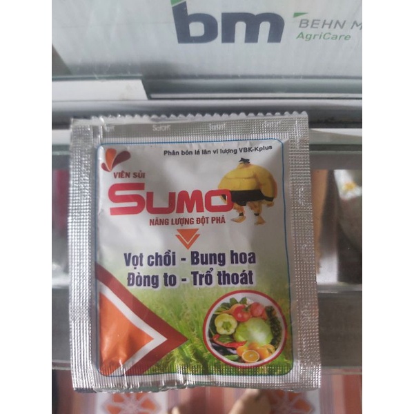 Phân bón lá vi lượng sumo dạng viên sủi  giúp vỏ chồi,bung hoa,đòng to,trổ thoát 5gr