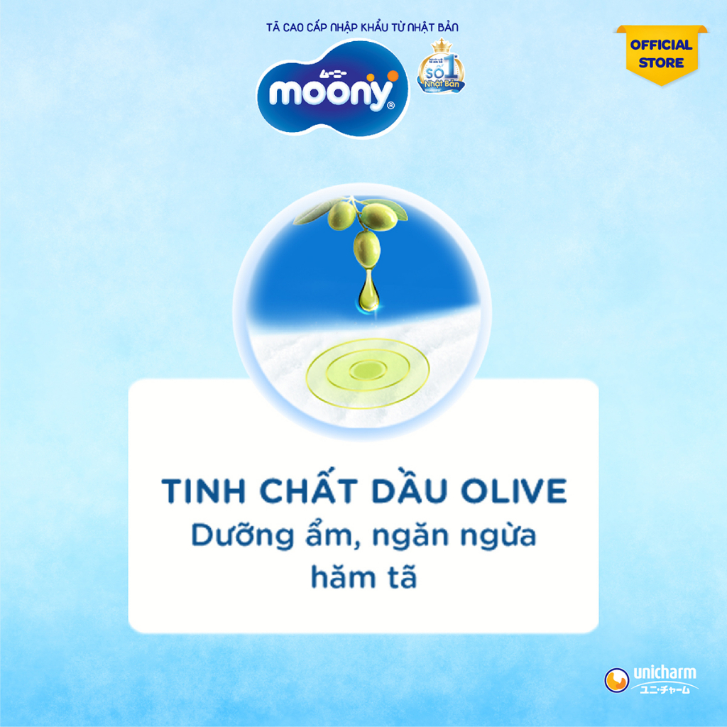 Tã quần cao cấp Moony M52 - Nhập khẩu Nhật Bản