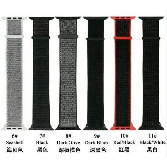 Dây đeo nylon cho đồng hồ thông minh Apple Watch Series 7/6 / se / 5 /4 / 3 / 2 / 1 (  41mm 45mm 38 / 40mm / 42mm / 44mm )