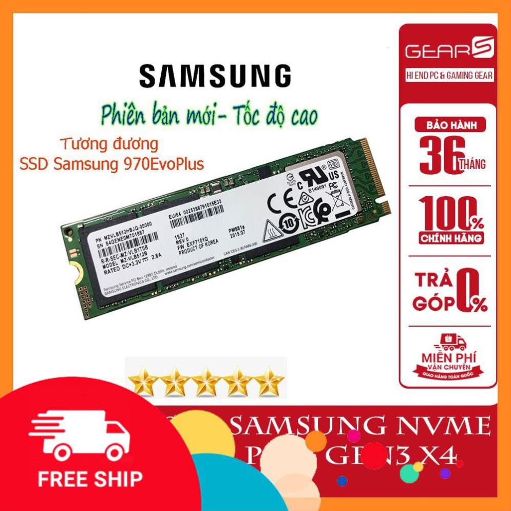 (A534) Ổ cứng SSD Samsung NVMe PM981a M.2 PCIe Gen3 x4 256GB Bảo hành 36 T