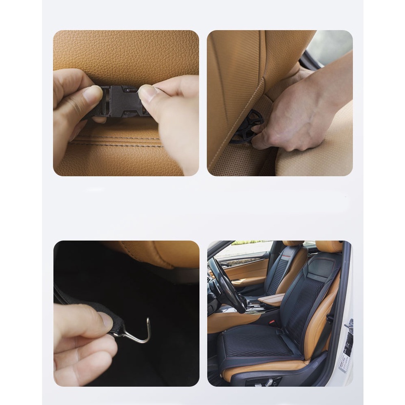Đệm ghế ô tô massage thông hơi dùng cho xe hơi thông gió làm mát 12 và 16 quạt gió - Đệm Massage có quạt | BigBuy360 - bigbuy360.vn