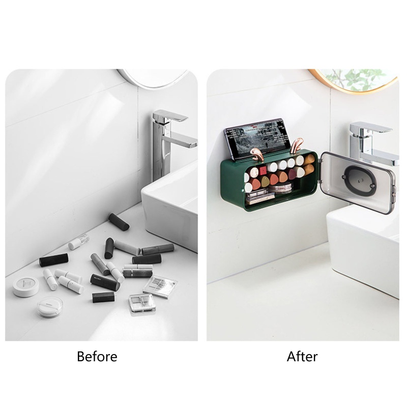 Hộp Đựng Đồ Trang Sức Chống Bụi Chống Nước Sắp Xếp Gọn Gàng Cho Nhà Tắm
