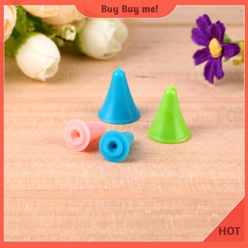 (Hàng Mới Về) Set 10 Đầu Cao Su Bảo Vệ Đầu Kim Móc Len 2 Kích Cỡ