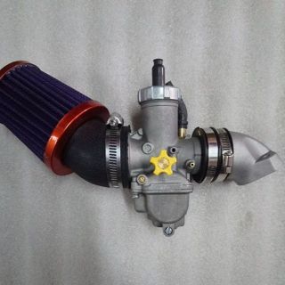 Combo co xăng nhôm bông mai cao su + pô e tăng tốc bông mai trụ + bình xăng con Bông mai