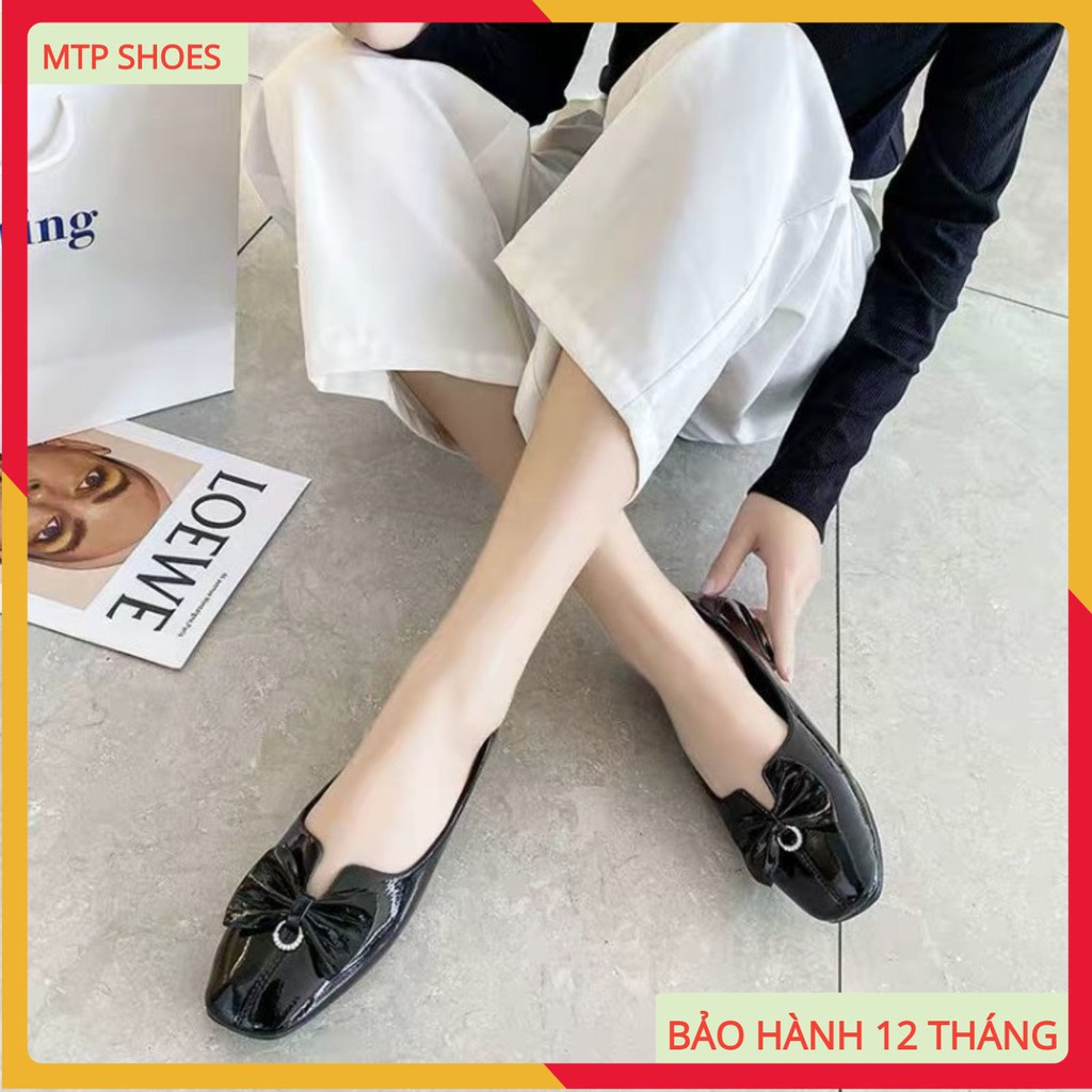 Giày búp bê nữ ❤FREESHIP❤ giày đế bệt da trơn bóng đế đúc cao su siêu mềm phong cách trẻ trung