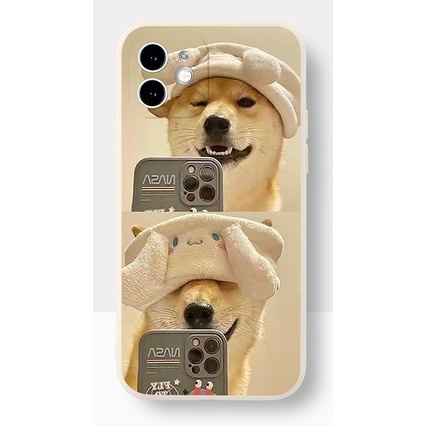 Ốp Lưng Iphone Cạnh Vuông, Bảo Vệ Camera Hình Corgi ip 7Plus,8plus,x,xs,xsmax,11,11promax,12,12promax,13,13promax