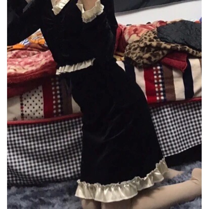 SET ÁO VÁY NHUNG M26 ULZZANG