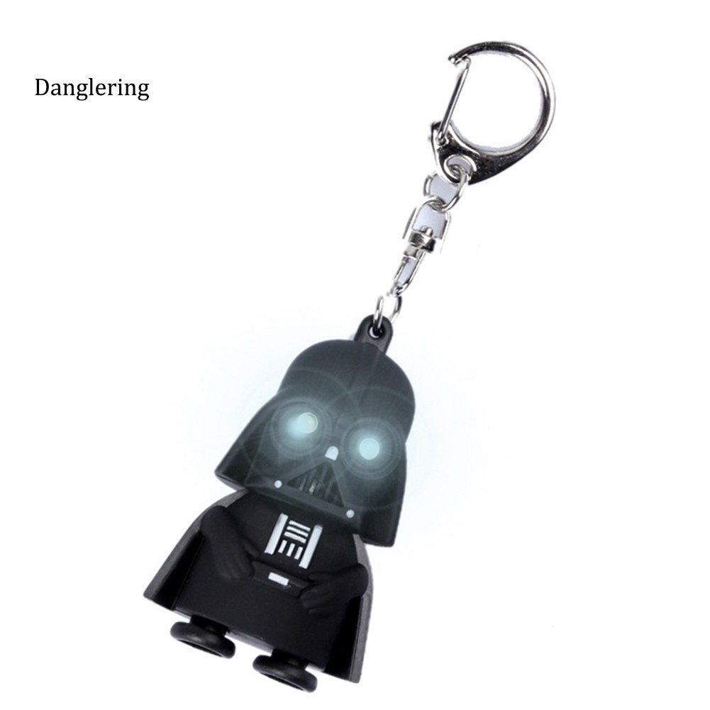 Móc khóa đèn LED mặt hình nhân vật Star Wars Darth Vader