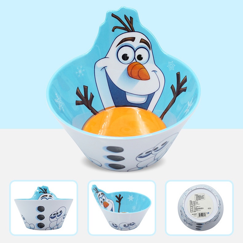 Chén tô ăn cho bé Disney, họa tiết 3D nhựa melamine cao cấp an toàn sức khỏe