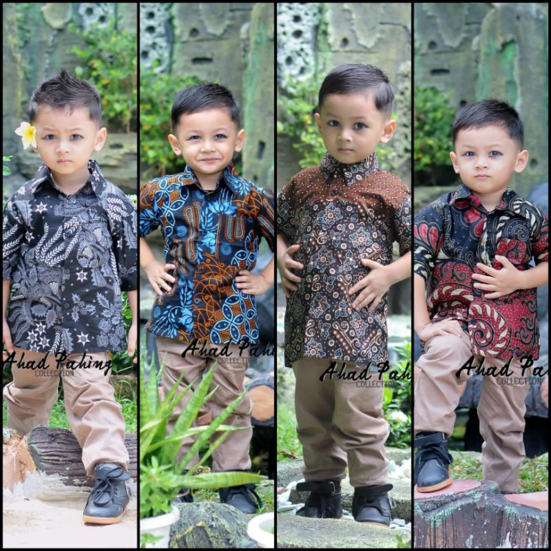 Áo Sơ Mi Batik Cho Bé Trai Từ 1-12 Tuổi