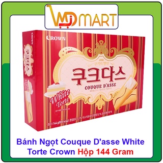 Bánh ngọt couque d'asse white torte crown hộp 144 gram - nhập khẩu hàn quốc