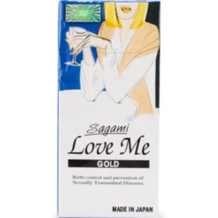Bao cao su Sagami Love Me Gold NHẬT BẢN siêu mỏng (hộp 10 chiếc)