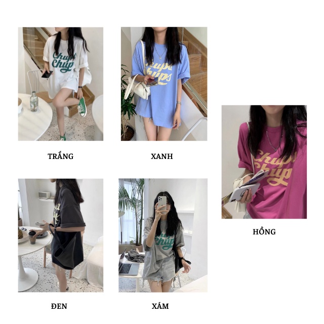 Áo Phông Form Rộng Tay Lỡ Nam Nữ Ulzzang - Áo Thun Unisex Năng Động Hoạ Tiết Chupa Chups Dễ Thương Chất Mát-Daube - A036