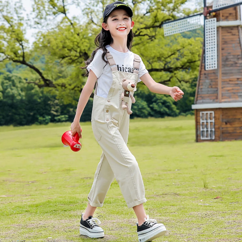 Bộ Trang Phục Hai Mảnh Gồm Áo Và Quần Yếm Phong Cách Phương Tây Kiểu Mới Dành Cho Bé Gái 2022