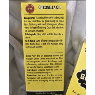 Tinh Dầu Sả Chống Muỗi Bé Thơ 50ml