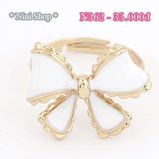 Nhẫn kiễu nơ đáng yêu (kéo sang phải xem thêm mẫu)