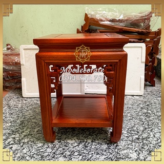 Đôn vuông, kệ vuông gỗ Hương sơn PU chống mối mọt vuông 30cm