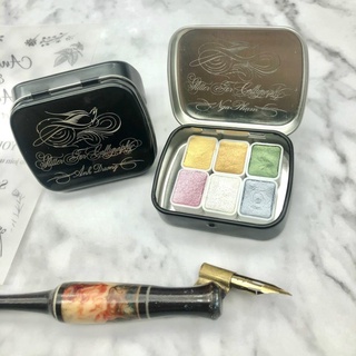 Mực nhũ chấm quản calligraphy