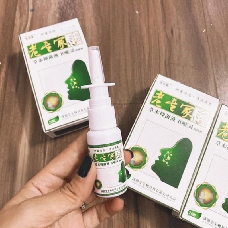 Xịt xoang mũi, viêm mũi dị ứng hiệu quả chai 24ml nội địa Trung