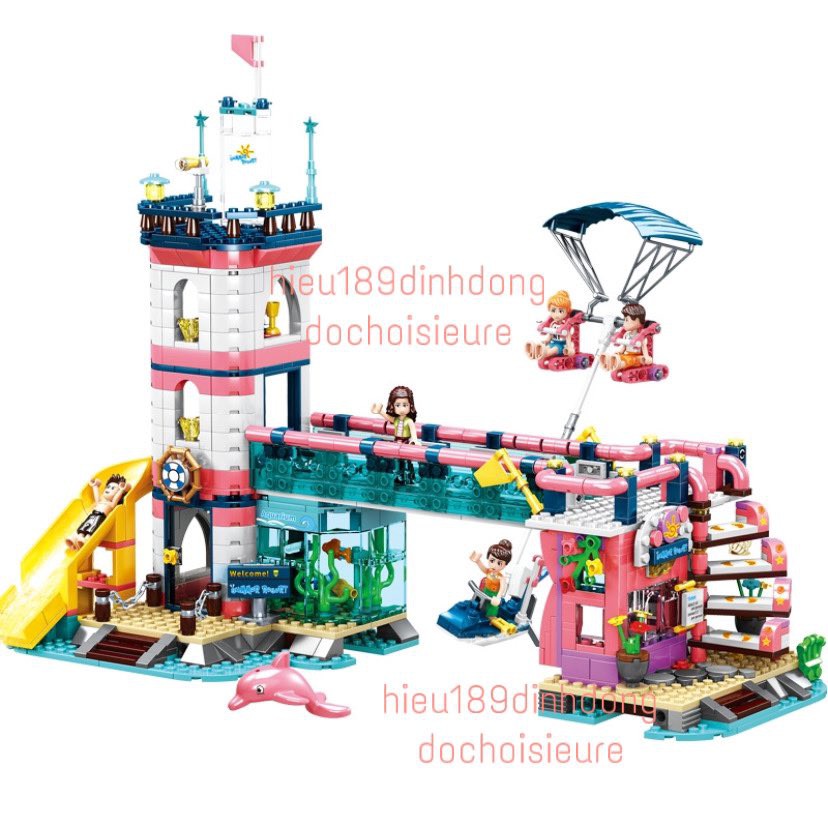 Lắp Ráp xếp hình non Lego Friends 6649 : Khu vui chơi ngọn hải đăng 916 mảnh