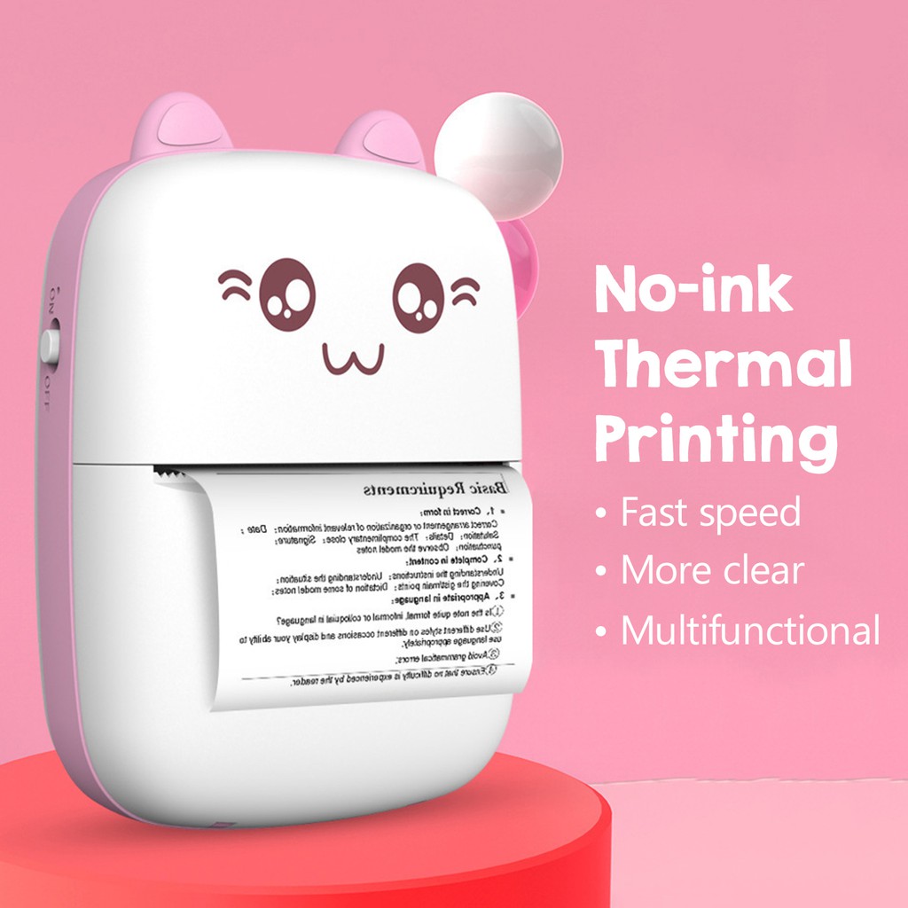 Máy In Ảnh Mini Kèm Dây Cáp Usb | BigBuy360 - bigbuy360.vn