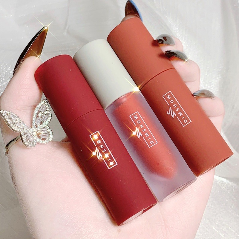 Set 3 son lì cool tint tông nâu đỏ