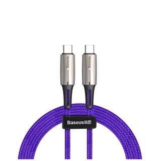 Cáp sạc nhanh pd 2 đầu type-c chính hãng baseus có đèn cho samsung/oppo/huawei...