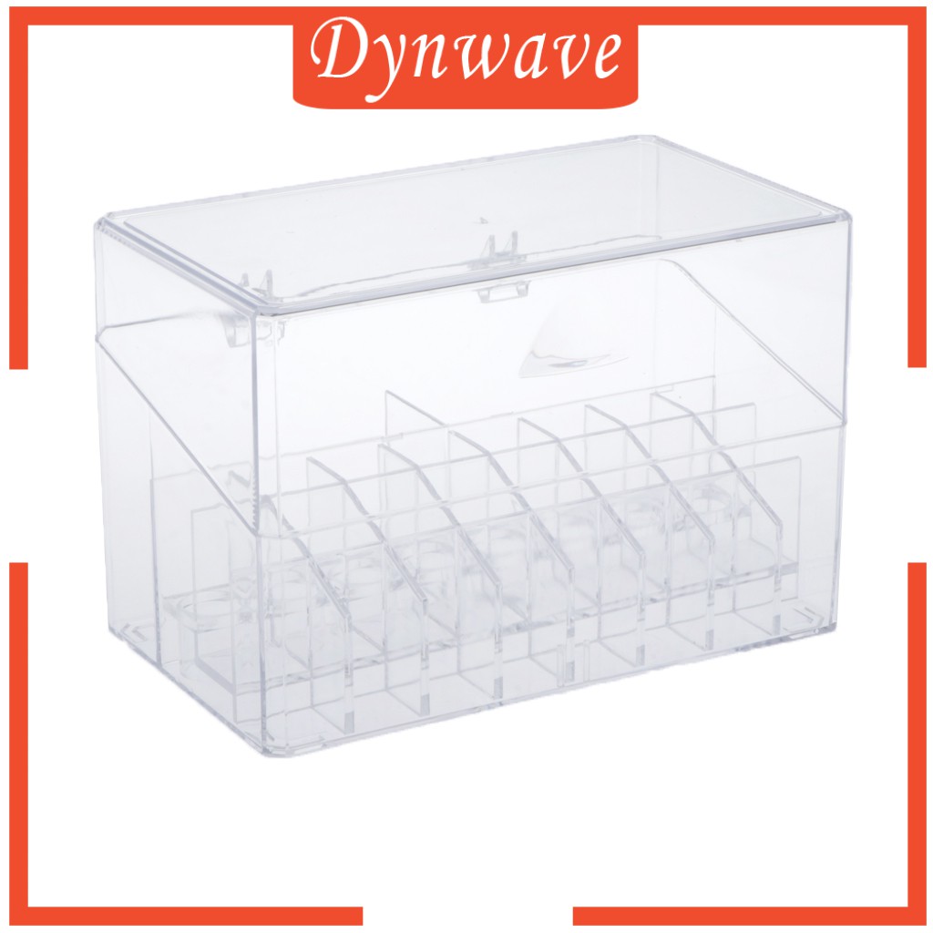 Hộp Đựng Son Môi Bằng Acrylic Trong Suốt Kèm Nắp Đậy Tiện Dụng