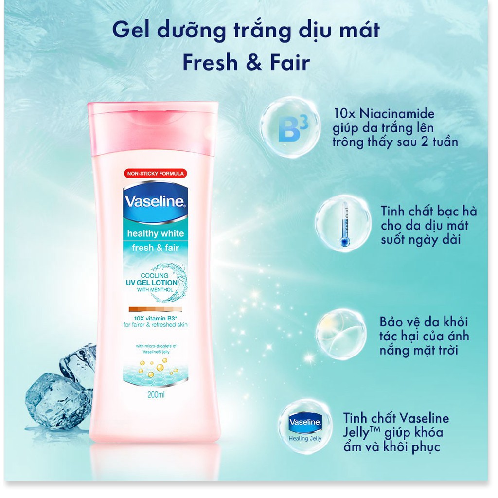 [Mã chiết khấu giảm giá sỉ mỹ phẩm chính hãng] Sữa dưỡng thể trắng da Vaseline 200ml