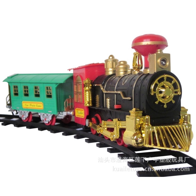 ĐỒ CHƠI ĐOÀN TÀU HOẢ ĐƯỜNG RAY CÓ NHẠC,ĐÈN,ỐNG KHÓI