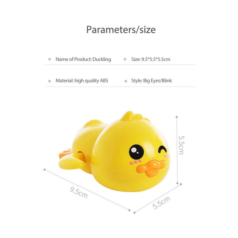 1 Con Vịt Đồ Chơi Lên Dây Cót Dễ Thương Cho Bé Chơi Khi Tắm