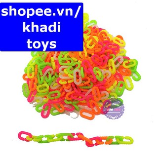 Đồ chơi ghép móc xích cho bé (500 gram - khoảng 1100 móc)