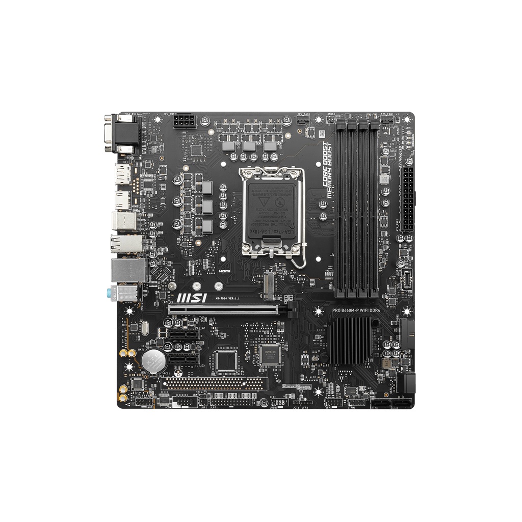 Mainboard MSI PRO B660M P WiFi DDR4 mới chính hãng bảo hành 36T