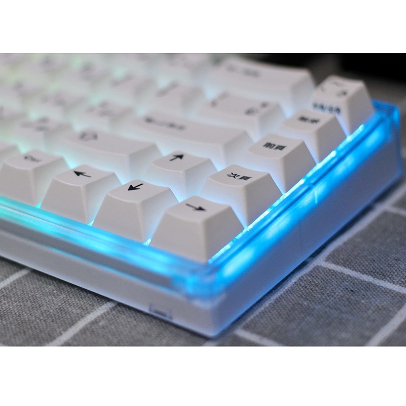 Nắp đậy bàn phím cơ NJ68 / NJ80 trong suốt màu đen