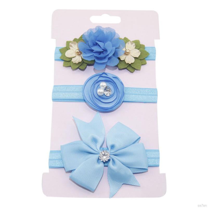 Set 3 dây nơ cột tóc xinh xắn cho bé