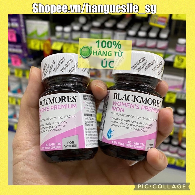 Sắt Bầu Women’s Premium iron, hộp 30 viên, Úc