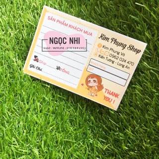 Phiếu ship hàng size mini 500 tờ 130k