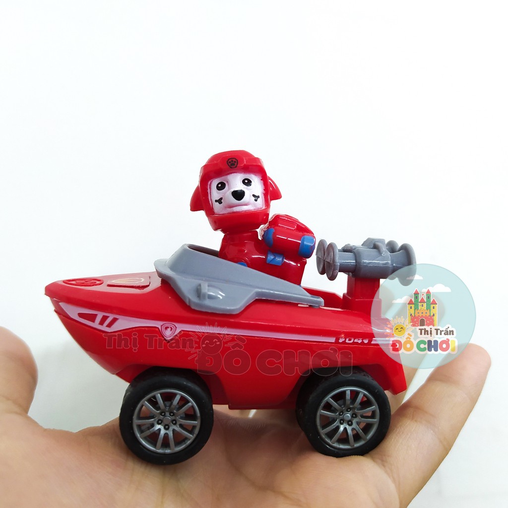 Xe đồ chơi mô hình chó cứu hộ 6 nhân vật chạy trớn bằng nhựa có thể tháo rời cho bé G26 - Thị trấn đồ chơi