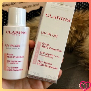 Kem chống nắng Clarins Pháp dòng Rosy Glow 50ml