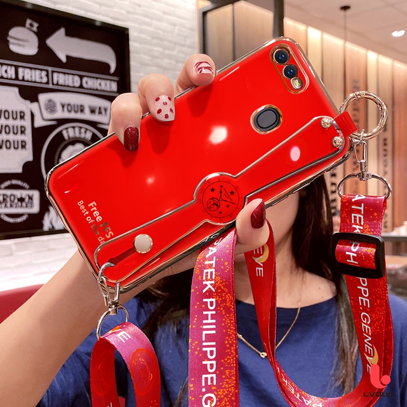 Ốp Điện Thoại Có Dây Đeo Cho OPPO F5 F7 F9 F11 F11 Pro OPPO A5 A3S A12E A7 A5S A12 A9 2020 A5 2020
