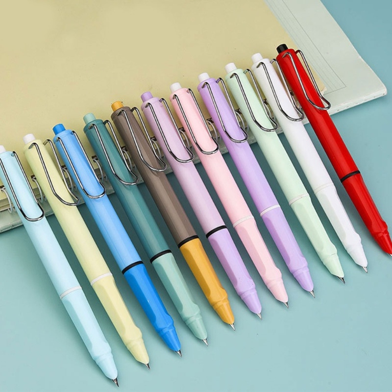 Set 5 Bút Mực Dạng Nhấn Ngòi Mảnh 0 38m Có Thể Thay Thế Cho Học Sinh / Văn Phòng