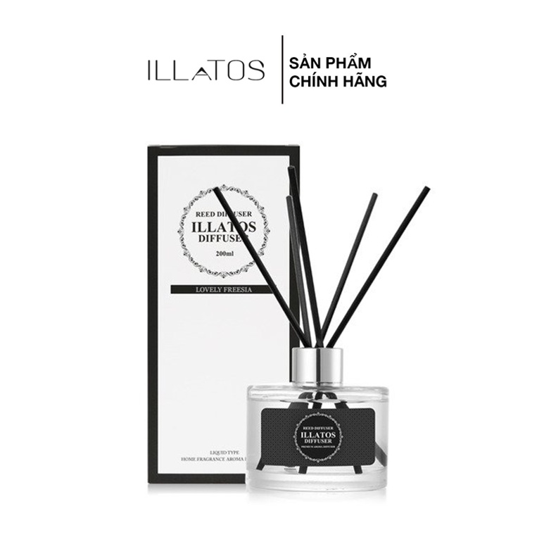 Tinh Dầu Khuếch Hương Thơm Phòng ILLATOS Reed Diffuser 200ml