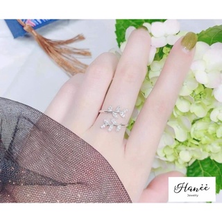 Nhẫn lá bạc ý cao cấp ❤️