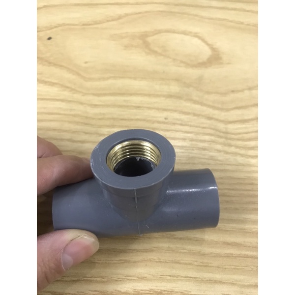 Chuyển từ T nhựa pvc  chân ren đồng 21 sang dây 6mm,8mm,10mm,12mm