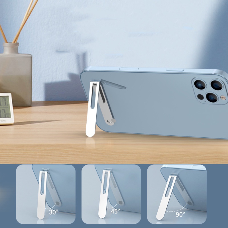 Giá Đỡ Điện Thoại Máy Tính Bảng Bằng Hợp Kim Màu Bạc Có Thể Điều Chỉnh Đa Góc Kèm Giá Đỡ Nam Châm Siêu Chắc