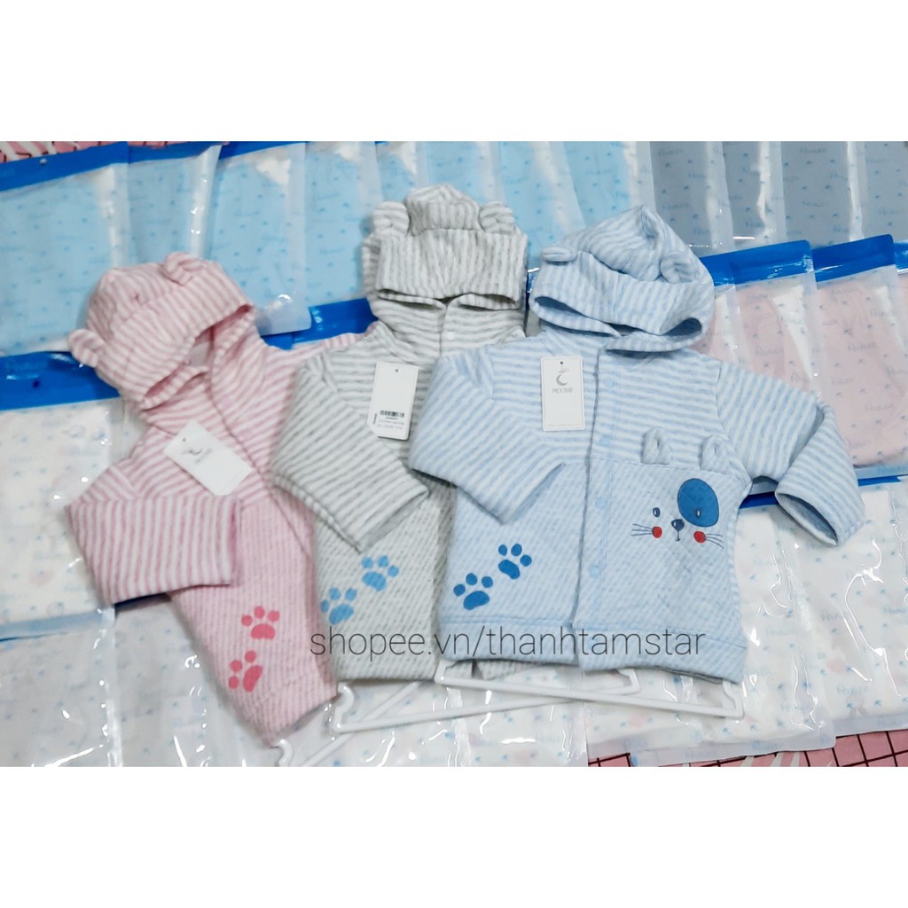 Áo khoác chần bông Moon cho bé size 7-16kg