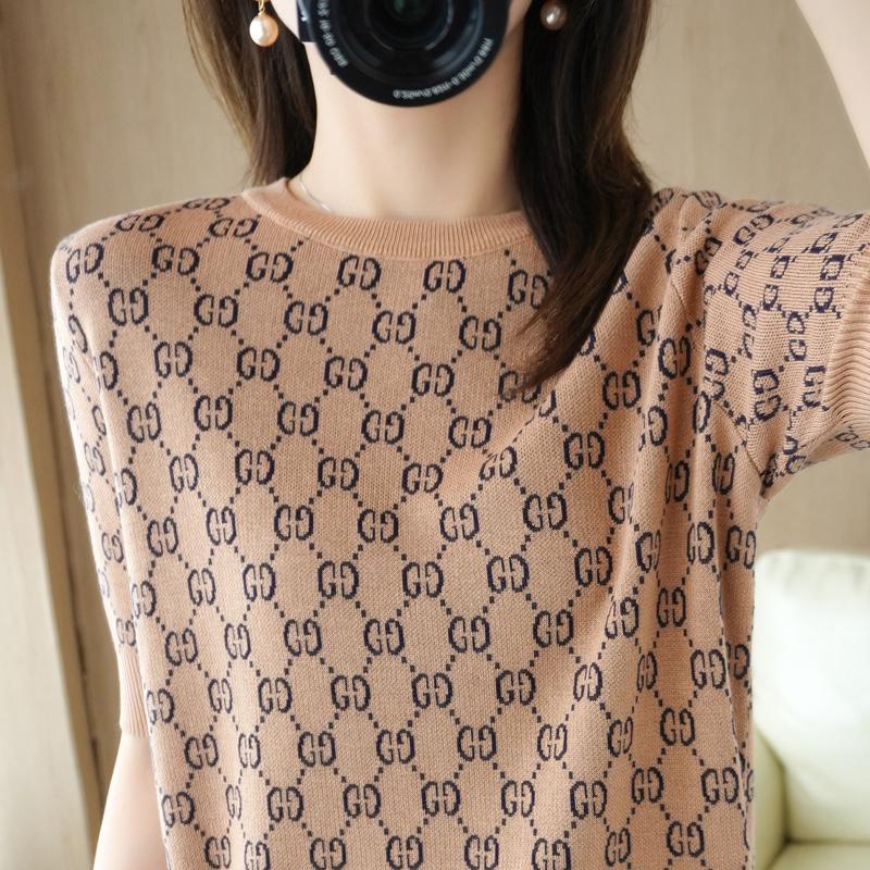 Áo Thun Tay Ngắn Cổ Tròn In Hình Thời Trang Mùa Hè Dành Cho Nữ