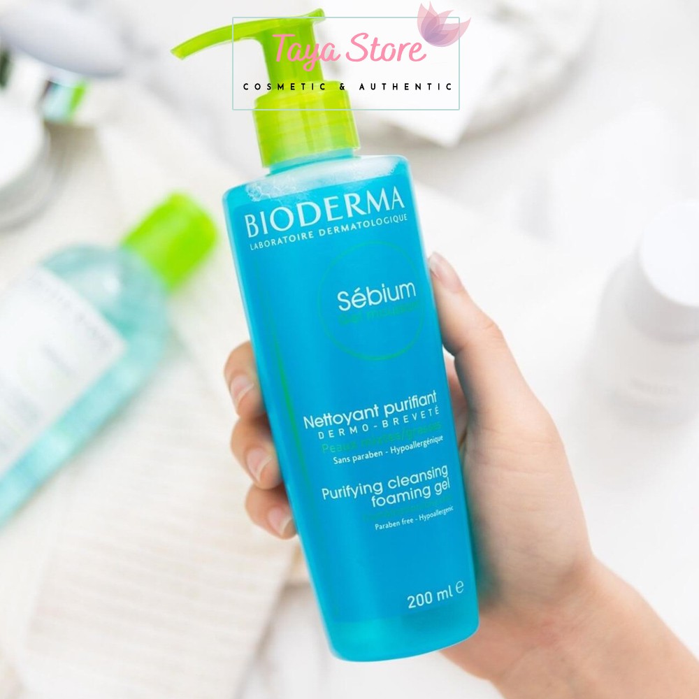 Sữa rửa mặt Bioderma gel tạo bọt cho dầu và da hỗn hợp Sebium Gel Moussant - 200ml Pháp | BigBuy360 - bigbuy360.vn