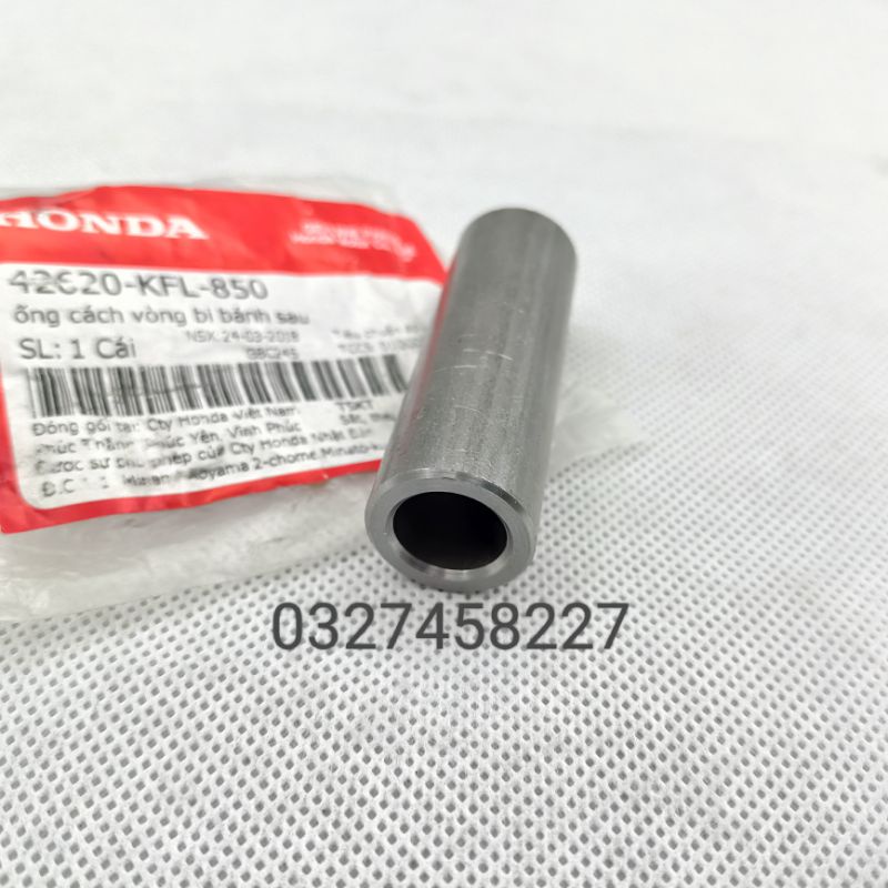 Ống cách vòng bi, đùm bánh sau xe DREAM, WAVE, FUTURE zin honda