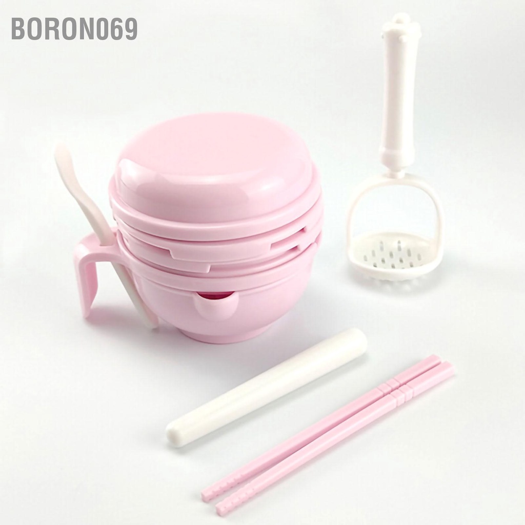 Boron069 Bộ Bát Xay Thức Ăn Cho Bé An Toàn Đa Chức Năng Dễ Làm Vệ Sinh Nấu Trái Cây
